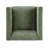 Dewy Barrel Accent Armchair, Green Chenille Upholstery
