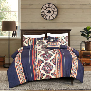 Navy Southwestern Comforter Set