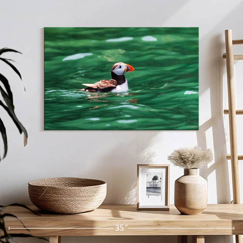Crowle Floating Puffin, 16" H x 24" W