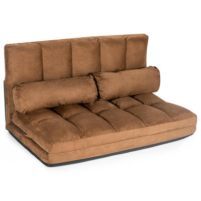Fabricio Twin 48 " Upholstered Futon and Mattress