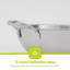 Royalford Triply Stainless-Steel Wok Pan with Lid-98899145