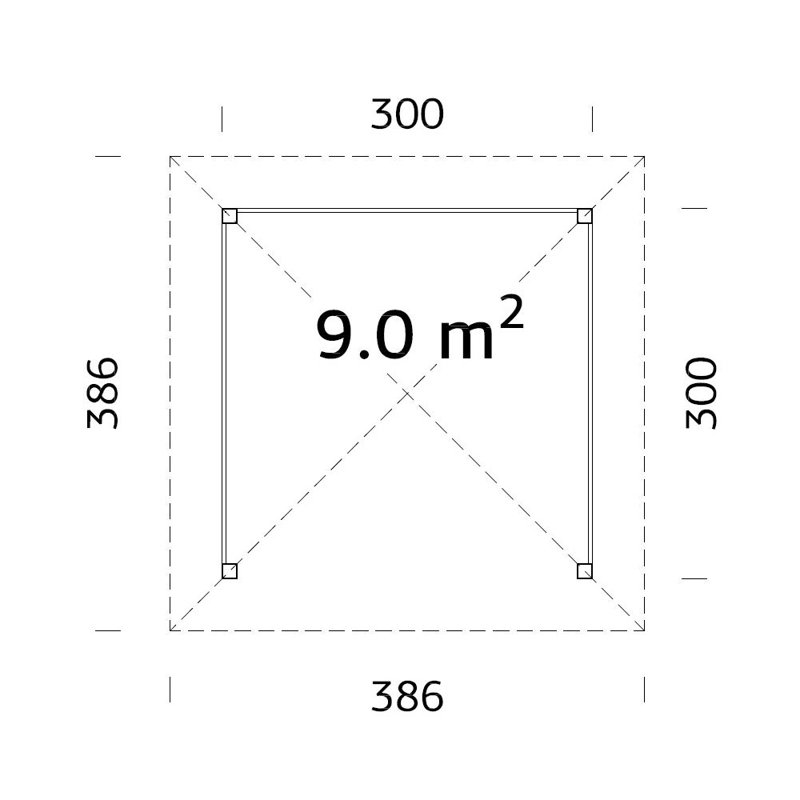 3m x 3m Patio Gazebo