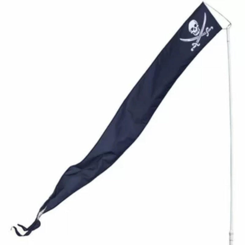 Fanion en nylon Rabun, H 168 po x l 24 po x P 0,5 po, Pirate