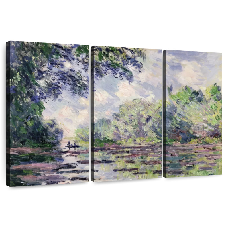 Alvord, section de la seine près de Giverny, H 42 po x l 65 po