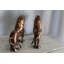 Paire de lions en aluminium avec finition bronze 19 po x 12 po x H 14 po Jasonlee
