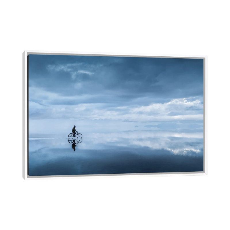 Walking in the Sky 1 Piece Single Picture Frame and Floater Frame Wall Art on Canvas, 101.6 cm H x 66.04 cm W, Brown Framed