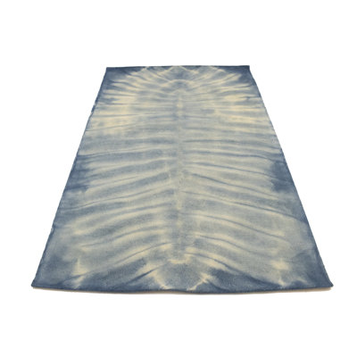 Tapis oriental bleu 5 x 8