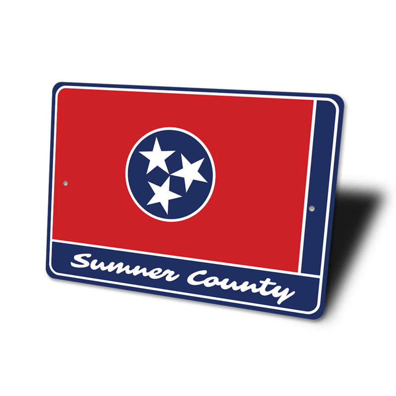 Panneau en aluminium Sumner County Tennessee, H 12 po x l 18 po x P 0,06 po