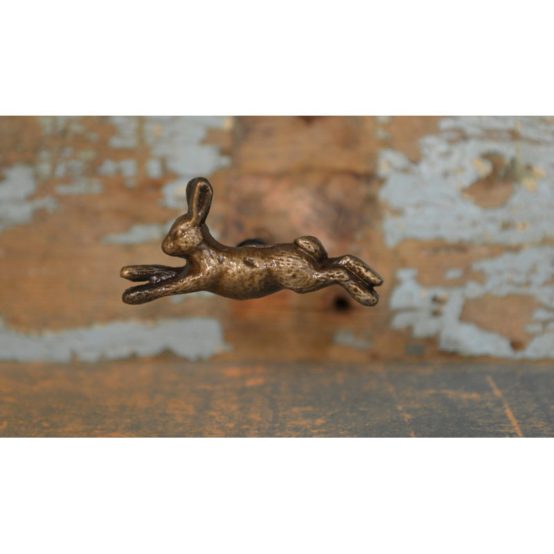 Antique Bronze Hare Knob