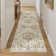 Kitty Machine Washable Oriental Area Rug for Living Room with Non-Slip Backing