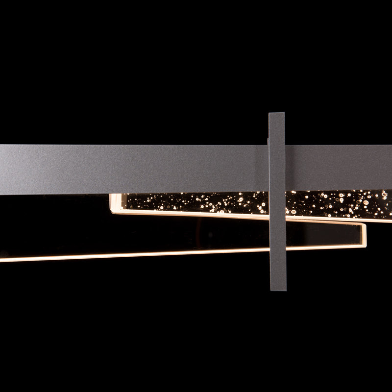 Luminaire suspendu rectangulaire à 1 lumière pour îlot de cuisine Tenon, Platine rétro