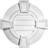 30"H x 30"W x 2 1/4"D Round Gable Vent with Keystones