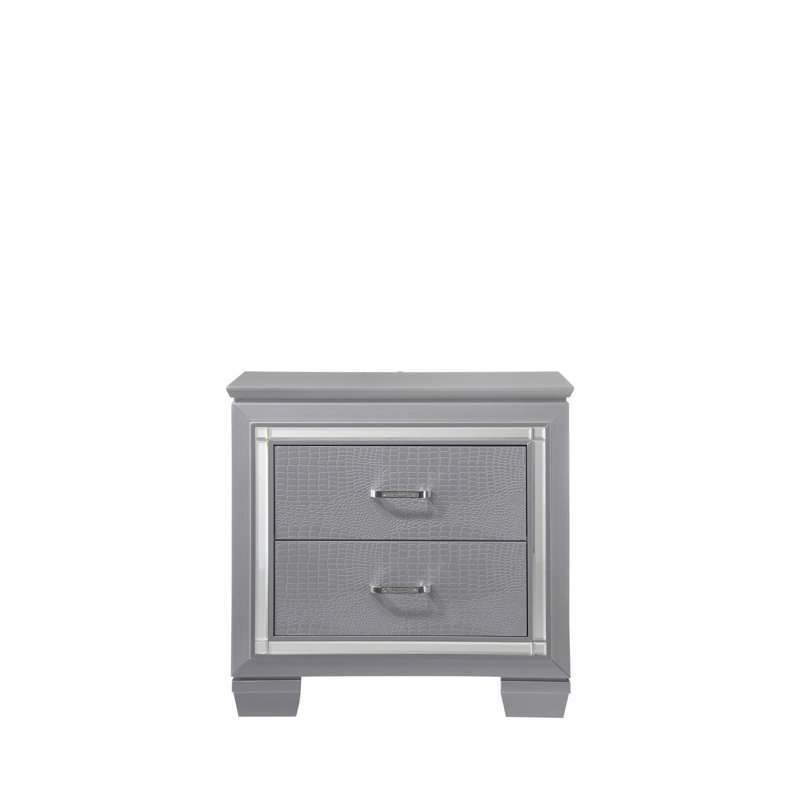 Lillian - Table de chevet - Gris