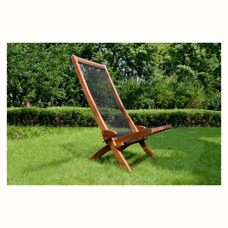 folding roping wood chair