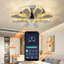 Ventilateur de plafond avec lumières DEL Liel