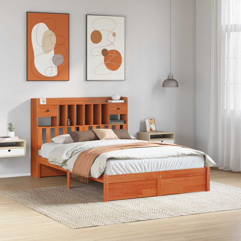 Solid Wood Bed, European Kingsize (160 x 200 cm)