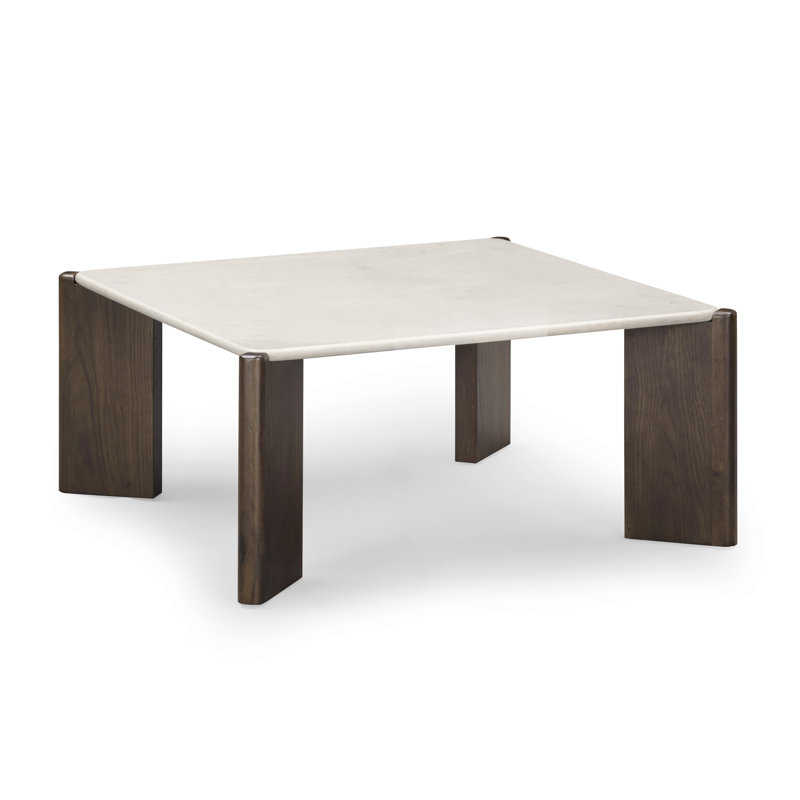 Restis Cream Quartz Square Coffee Table