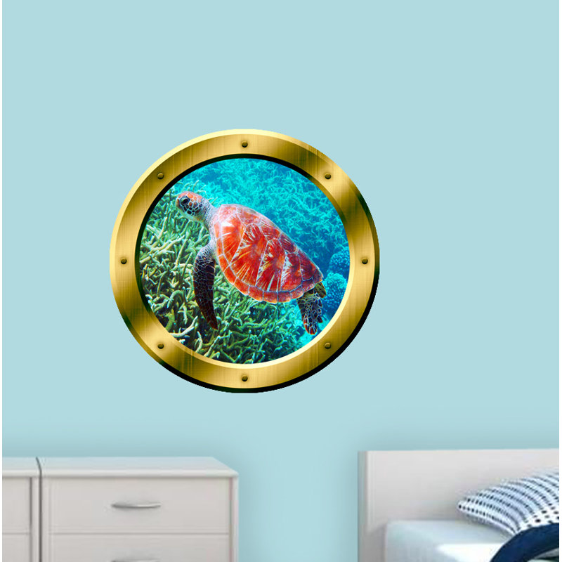 Wall Decal, 20" H x 20" W x 0.01" D, Gold