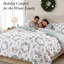 Ensemble de literie réversible Southshore Fine Linens Happy Holidays, en microfibre doublement brossée 100 g/m² avec rembourrage en fibres synthétiques, comprenant une couette et une taie d'oreiller, pour les fêtes. Tailles : 1 place / 1 place XL.-102538398