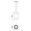 Luminaire suspendu cylindrique à 1 lumière-99902298-99902306