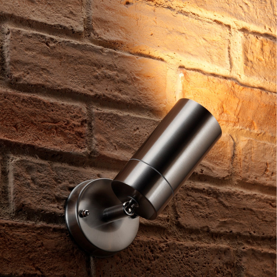 Fusco Stainless Steel 40.64cm H Outdoor Armed Sconce