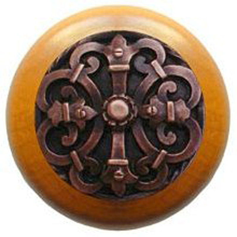 Olde World Mushroom Knob, Antique Copper