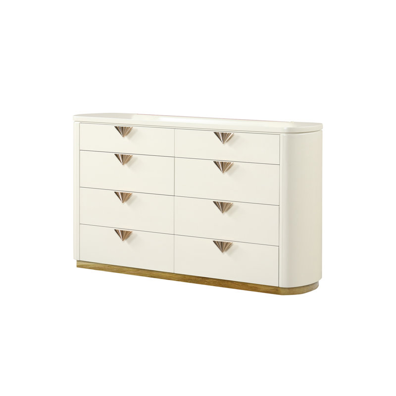 Ensemble de chambre à coucher rembourrée Zimran, Très grand lit, 5 Pcs: Dresser, Mirror, Bed, Nightstand, Chest