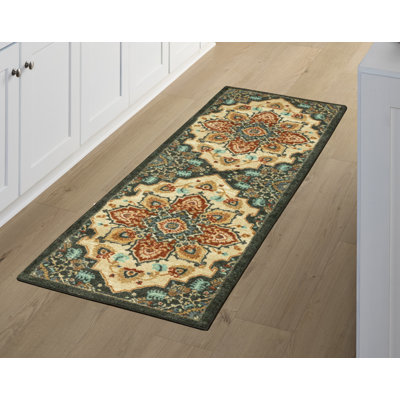 Ruby Washable Red Accent Rug