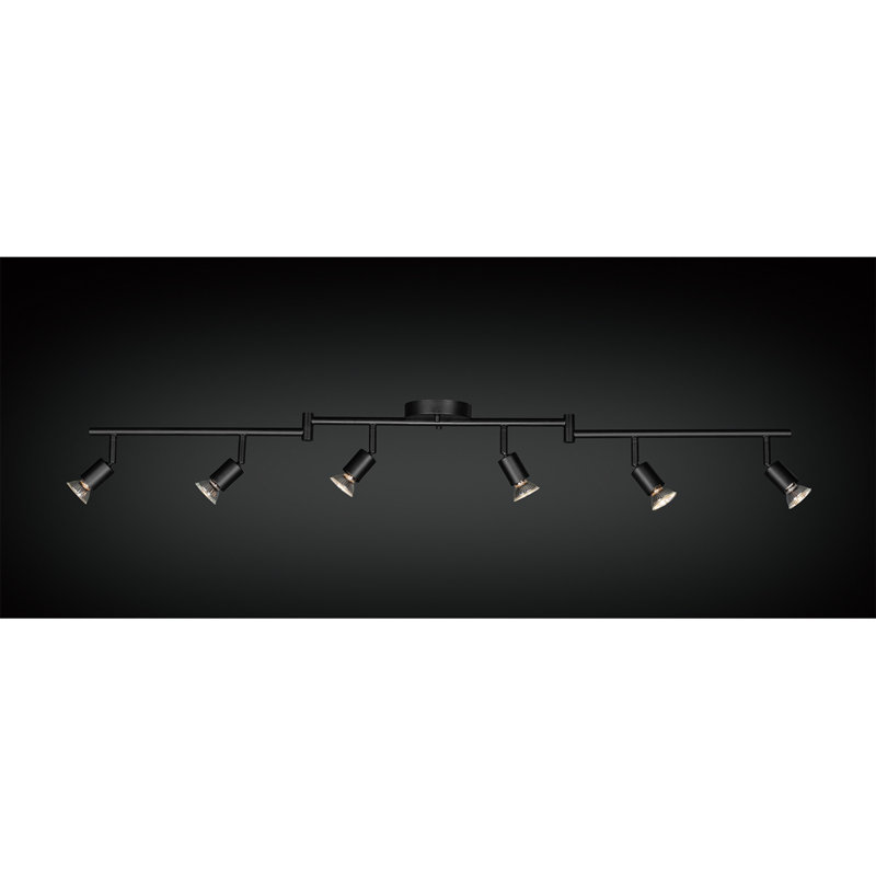 Payton Matte Black Foldable 6-Light Track Lighting Kit