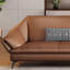 Canapé modulaire en cuir véritable-858809283