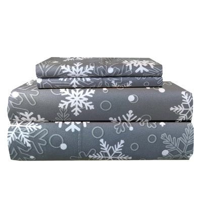 Micro Flannel® Printed Deep-Pocket Sheet Set