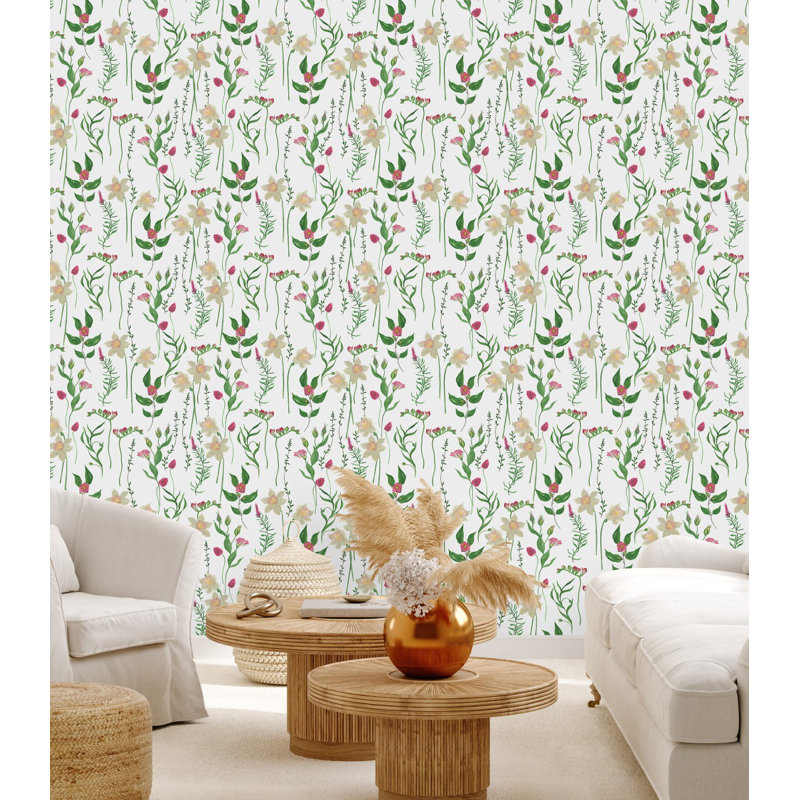 Floral Tile, 2.08' W x 10.42' L