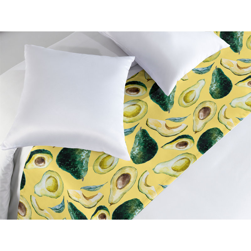 Foulard de lit Ambesonne Avocado, Très grand lit