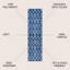 Tapis bleu / gris Oakden Ogee-676173231