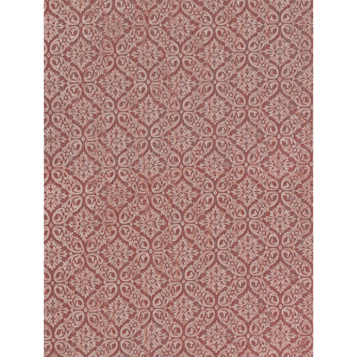 Damask Area Rug in Red