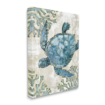 " Sea Turtle Swimming Playa Sealife " by Paul Brent Painting Print