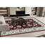 Tapis de zone rouge/ivoire Attell
