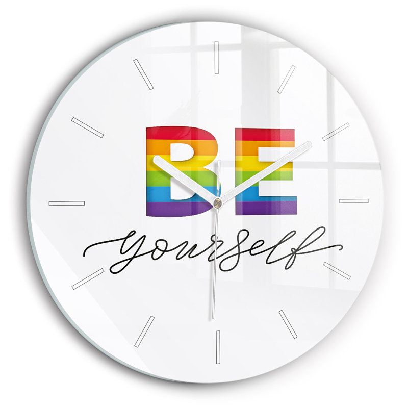 Glass Wall Clock