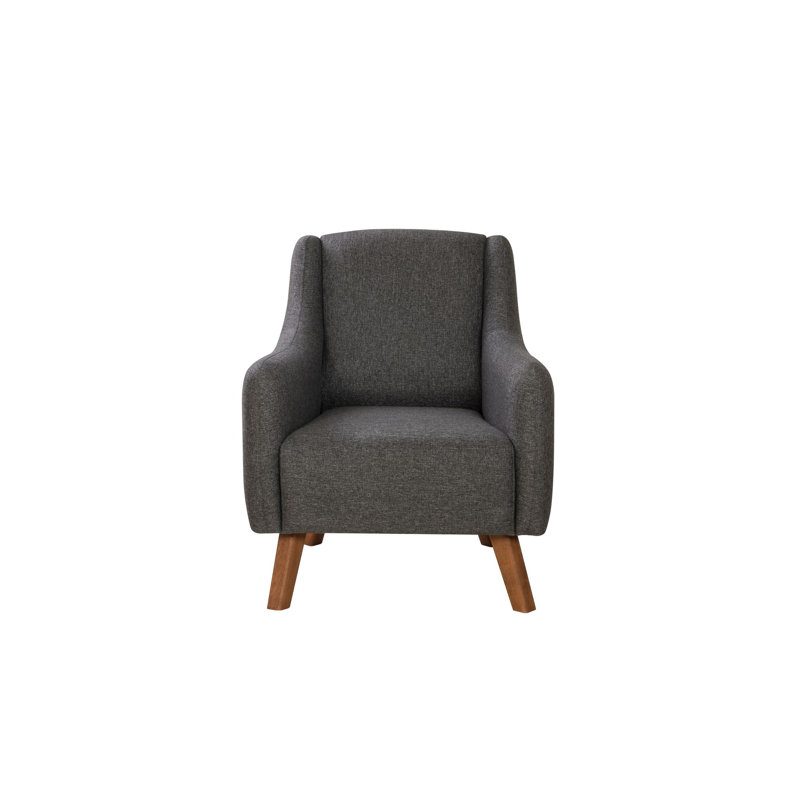Elegant Wing Chair, 31.9 x 37.4 x 32.3 inches | Durable Beech Wood Frame, 100% Linen Fabric, 21 cm Wooden Legs | 35 DNS Foam for Ultimate Comfort | Perfect for Living Room & Office Decor