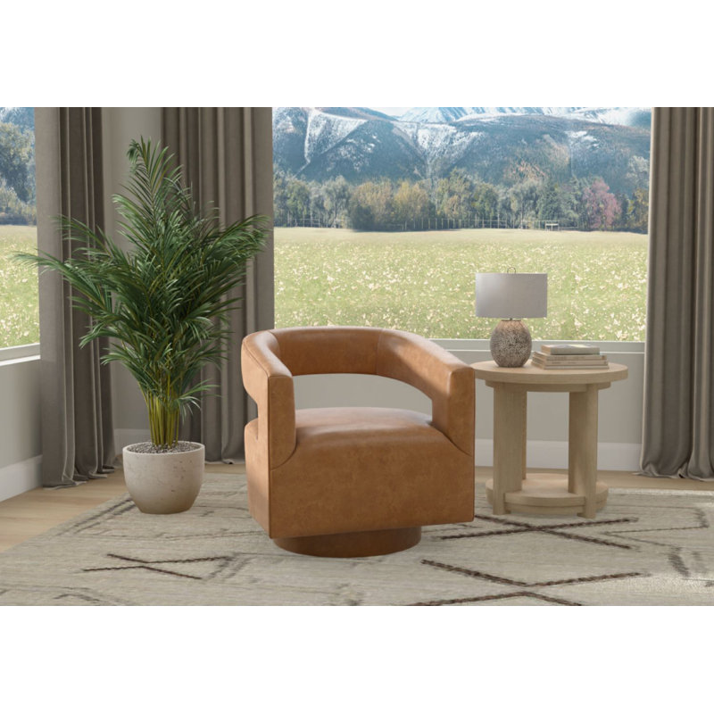 fauteuil d'appoint pivotant, Tanné