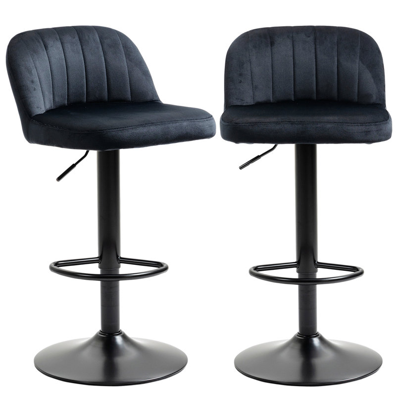 2 tabourets de bar, tabouret de bar à hauteur de comptoir, tabouret de cuisine rembourré avec siège pivotant, tabouret de bar à structure en métal pour la cuisine, la salle à manger, le bar