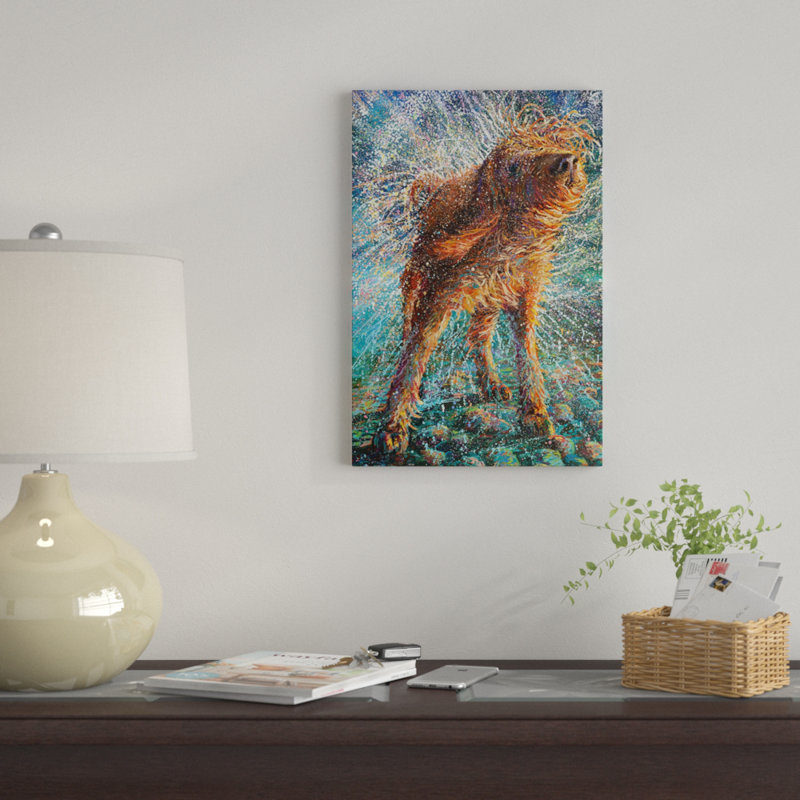 «Beaded Thread» par Iris Scott, impression sur toile tendue, H 18 po x l 12 po x P 1,5 po, Toile tendue, Pas de tapis