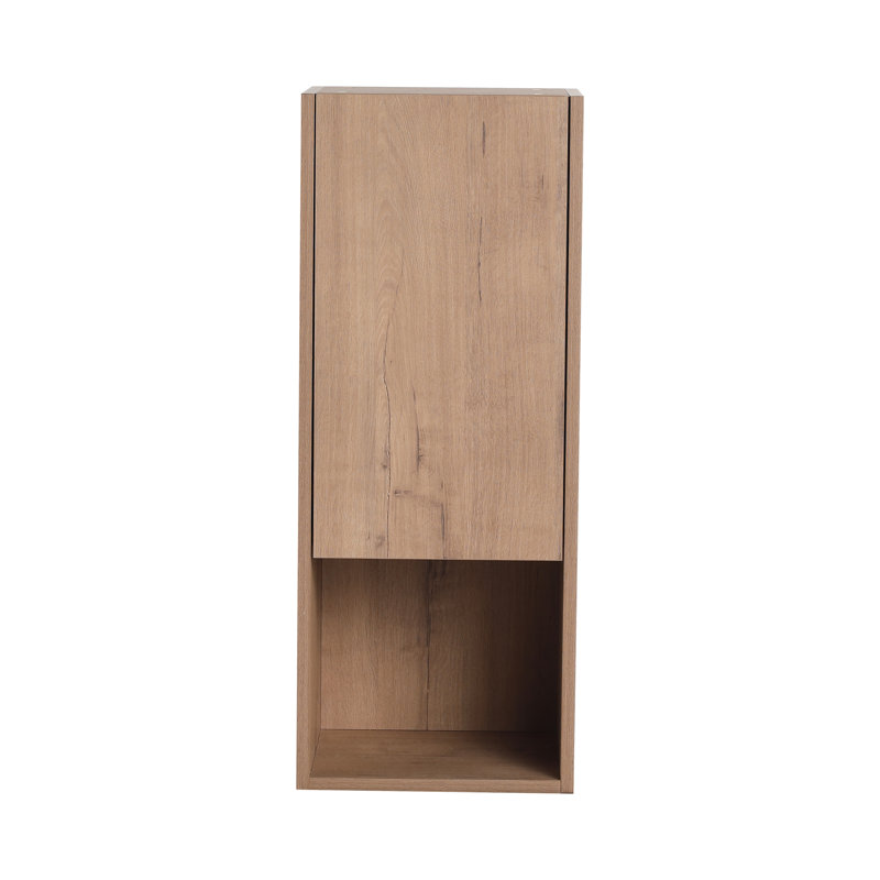 12" Bathroom Side Cabinet,Soft Close Doors,Float Mounting Design
