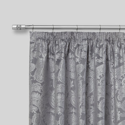 Diamante Chrome Stainless Steel Adjustable 120 cm to 210 cm Rod 2 cm