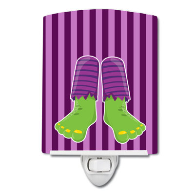 Halloween Frankenstein Feet Ceramic Night Light