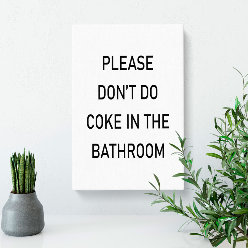Coke Typography - Wrapped Canvas, 60cm H x 40cm W x 3cm D
