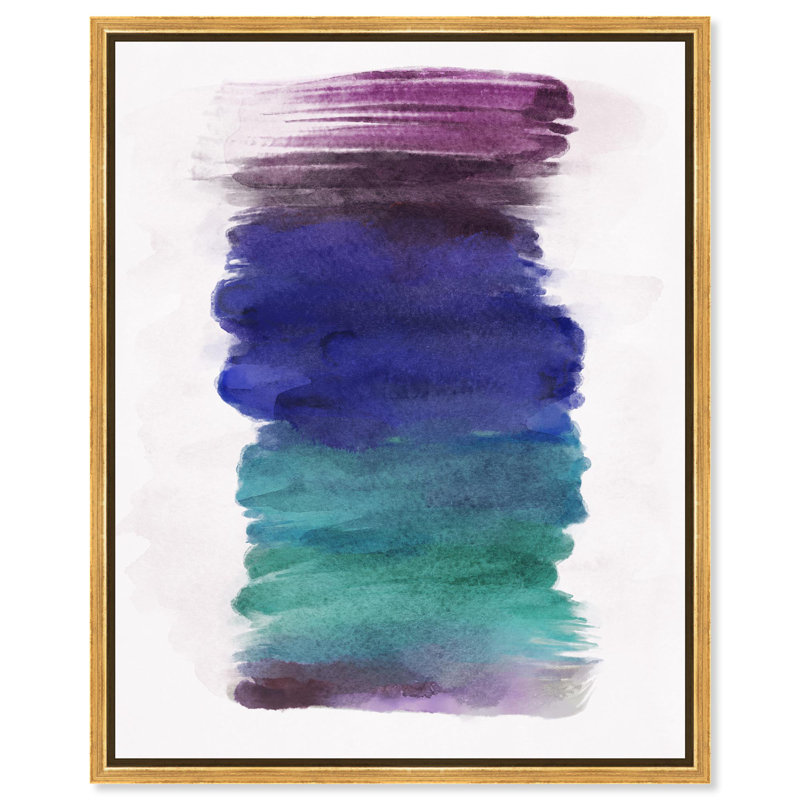 «Sour Candy aquarelle» par Notoriart, H 36 po x l 45 po, Cadre blanc