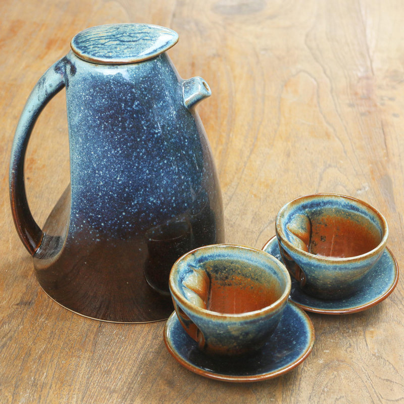 Bungalow Rose 12oz. Teapot