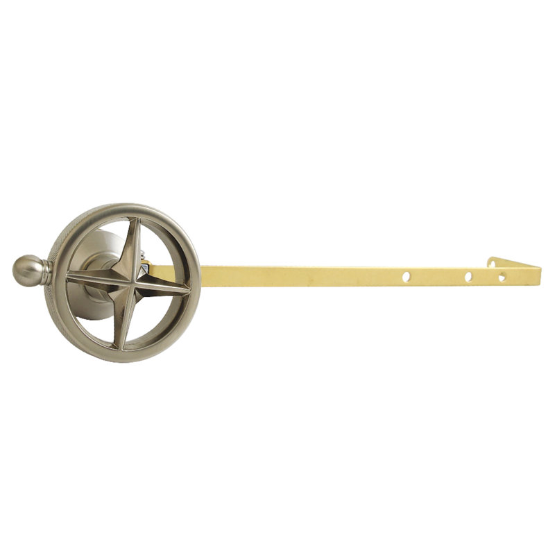 Kingston Brass Levante Universal Front Or Side Mount Toilet Tank Lever With Knurled Handle, Brushed Nickel