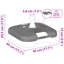 Hailee 2.3kg Plastic Free Standing Umbrella Base
